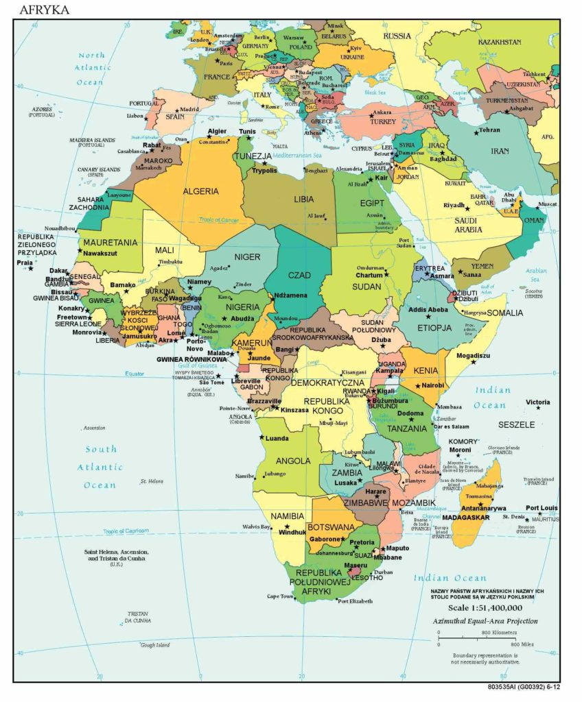 Afryka Mapy Atlas Afrykabizpl 5700